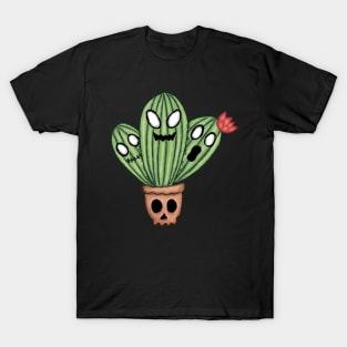 spooky halloween cactus T-Shirt